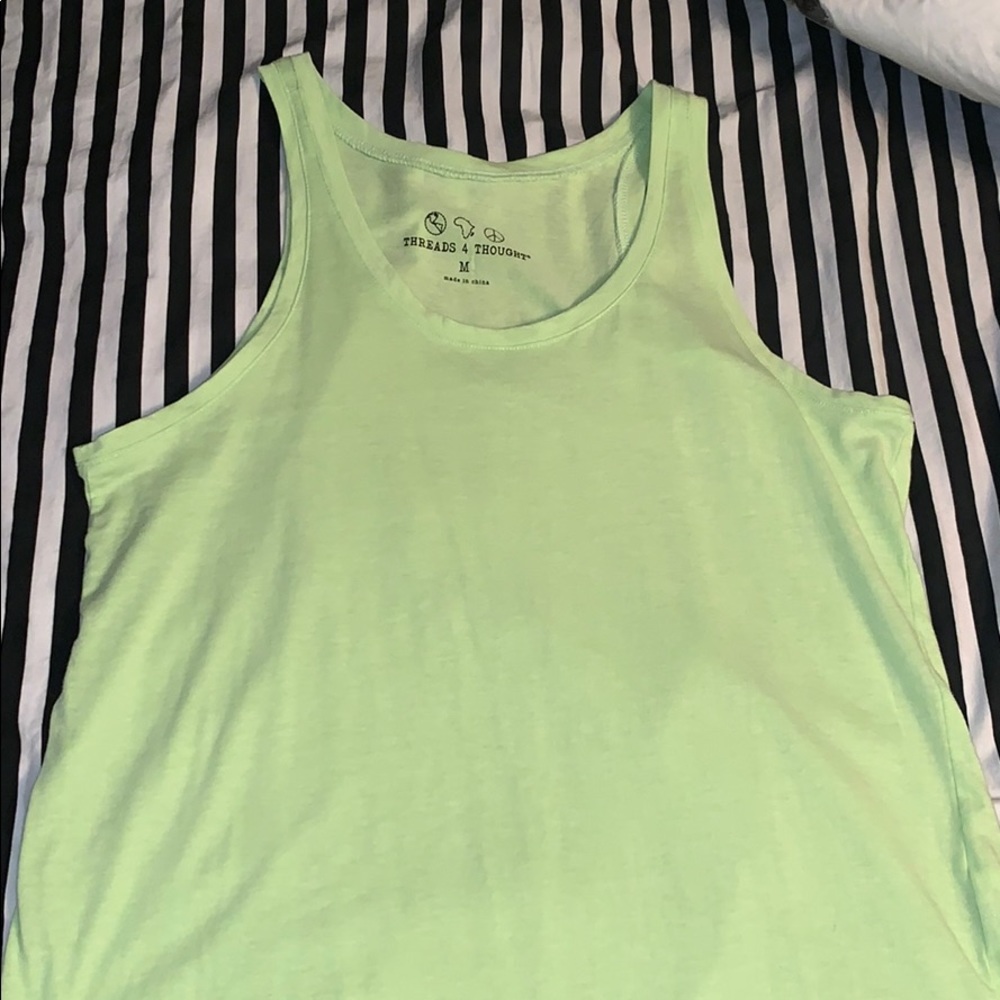 Threads 4 Thought - Lime Green Tank Top